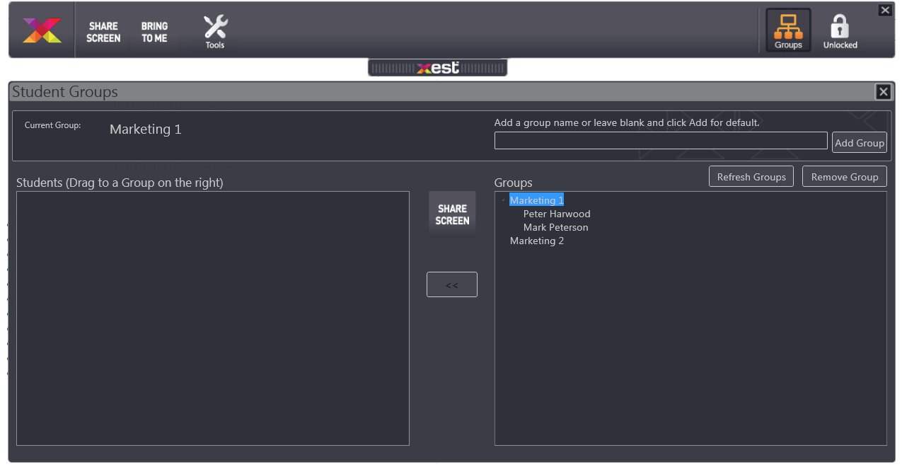 Xest Groups Select Groups