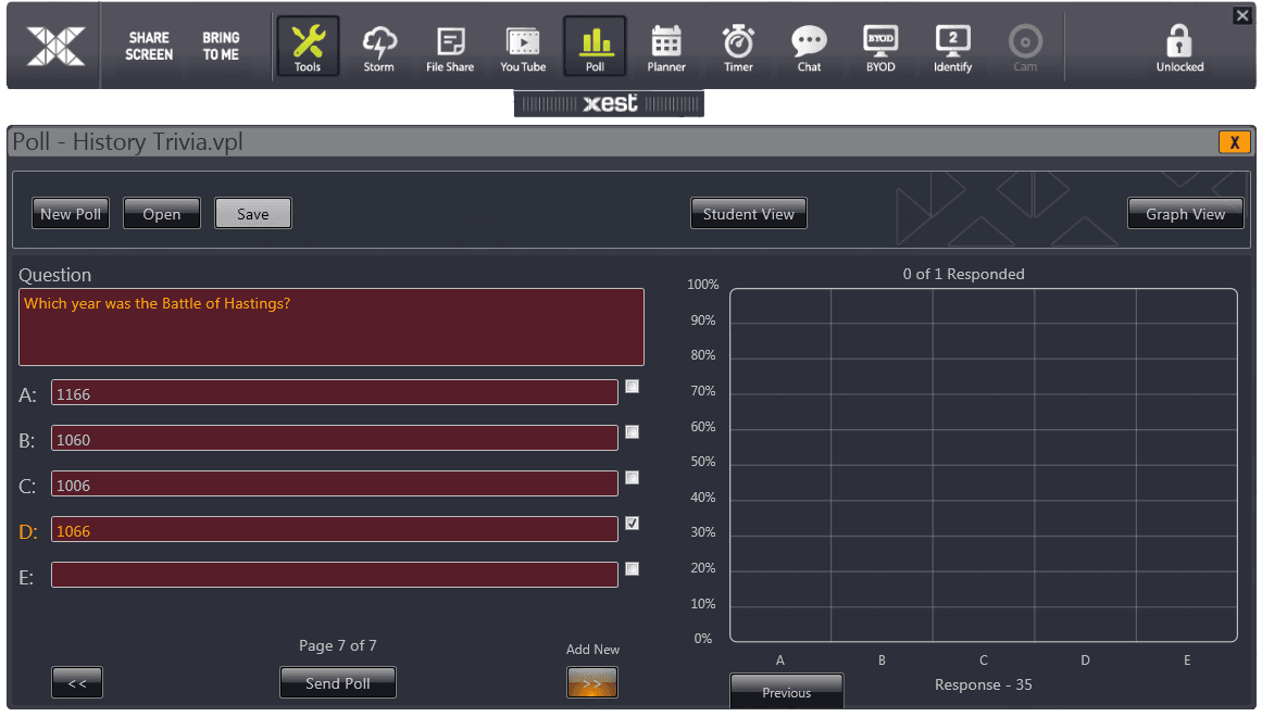 Xest Poll Add New Question